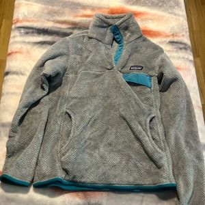 Gray and Blue Patagonia Sweatshirt Size small